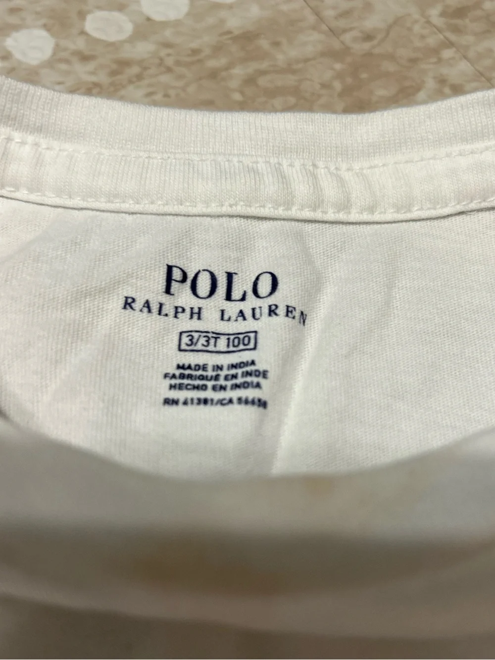 Ralph Lauren Kids White Polo & Tee Set with Navy Pony Logos